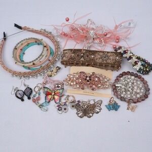 Fairycore Whimsical Butterfly Jewelry & Hair Accessories Mixed Lot (20)